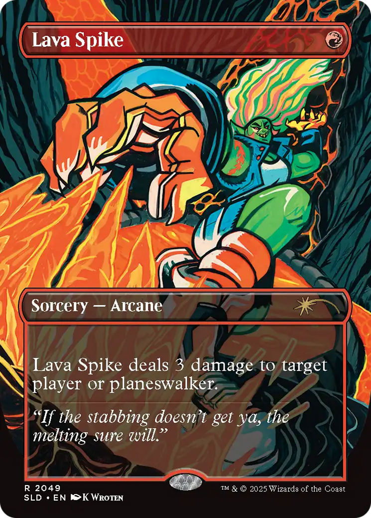 Lava Spike (2049) (Rainbow Foil) [Secret Lair Drop Series] | Webway Games