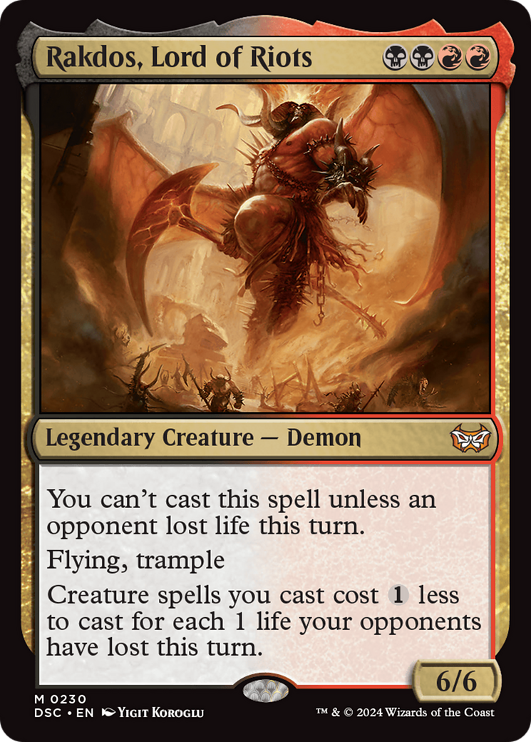 Rakdos, Lord of Riots [Duskmourn: House of Horror Commander] | Webway Games