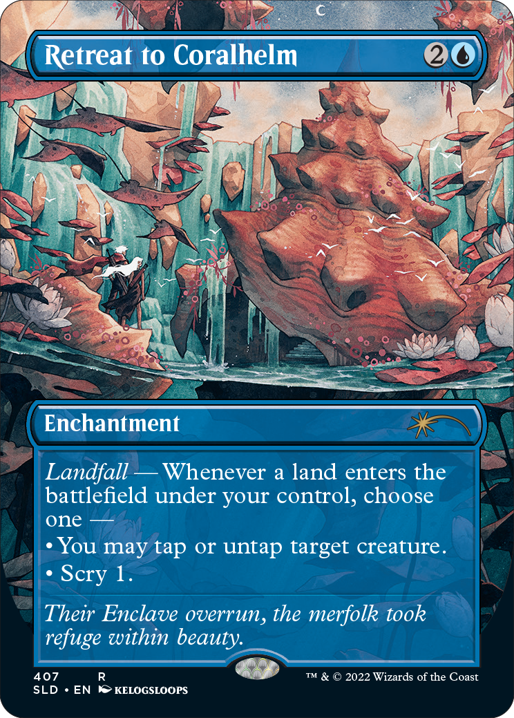 Retreat to Coralhelm (Borderless) [Secret Lair Drop Series] | Webway Games