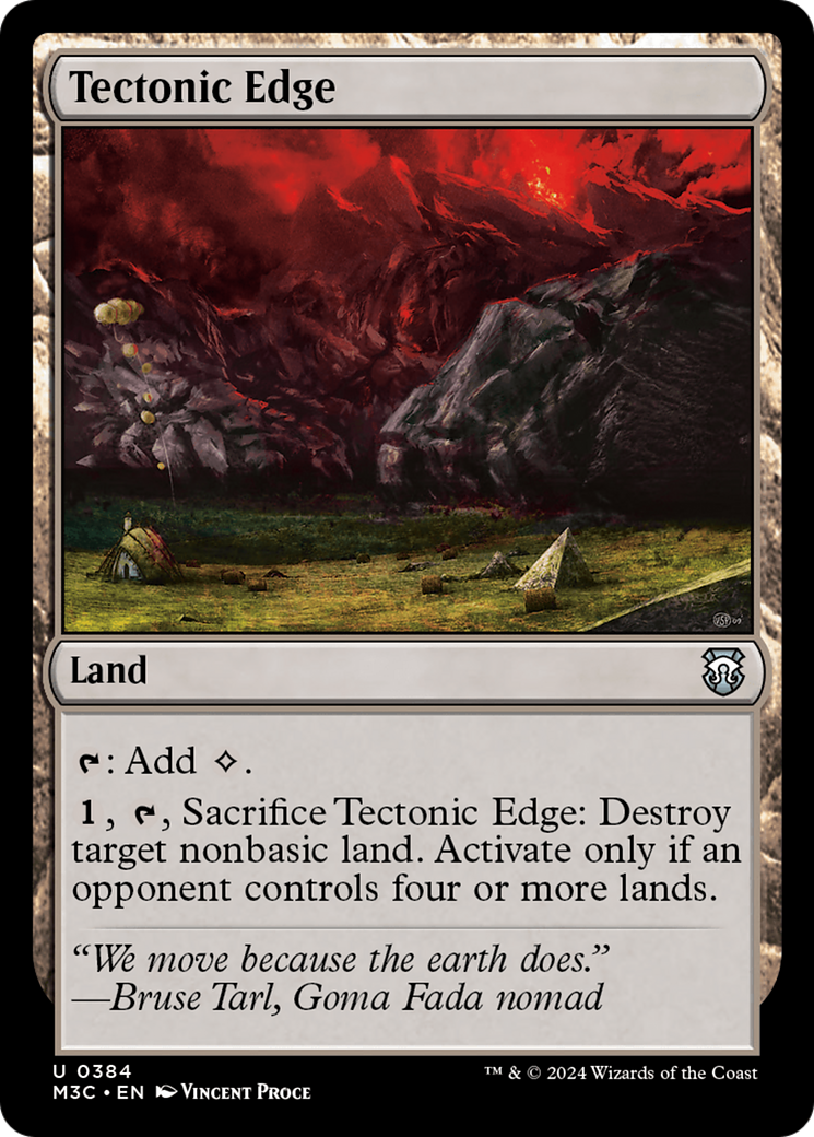 Tectonic Edge (Ripple Foil) [Modern Horizons 3 Commander] | Webway Games