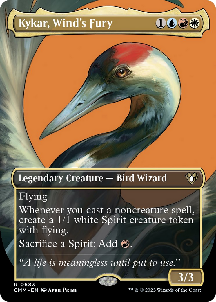 Kykar, Wind's Fury (Borderless Profile) [Commander Masters] | Webway Games