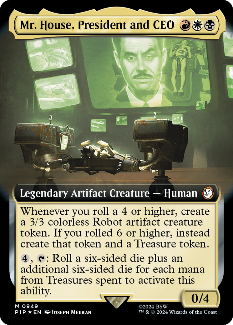 Mr. House, President and CEO (Extended Art) (Surge Foil) [Fallout] | Webway Games