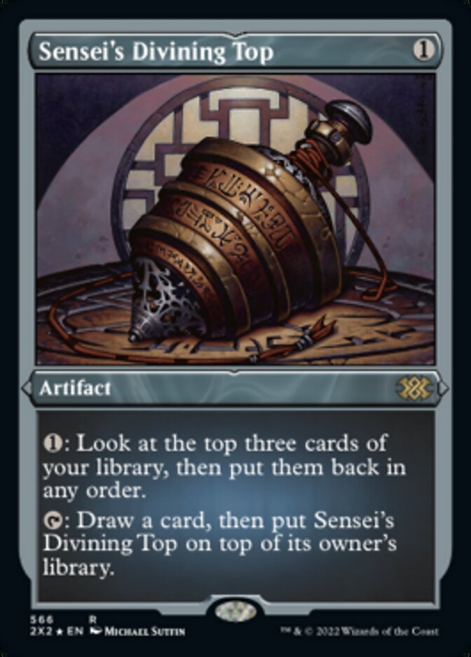 Sensei's Divining Top (Foil Etched) [Double Masters 2022] | Webway Games