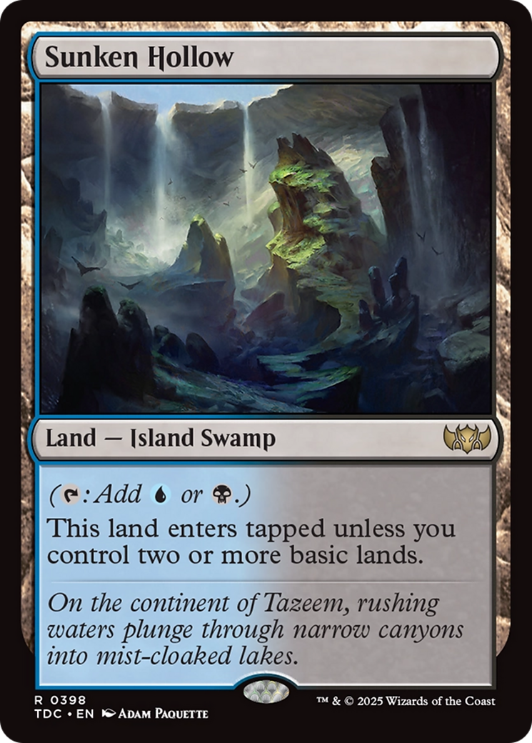 Sunken Hollow [Tarkir: Dragonstorm Commander] | Webway Games