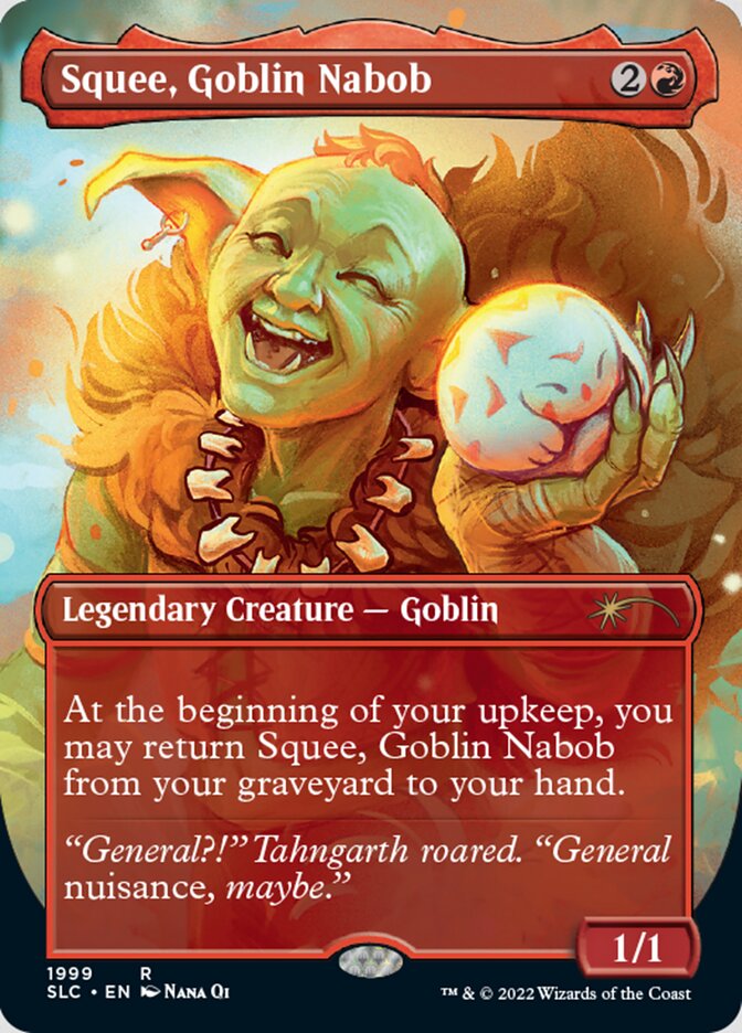 Squee, Goblin Nabob (Borderless) [Secret Lair Countdown Kit] | Webway Games
