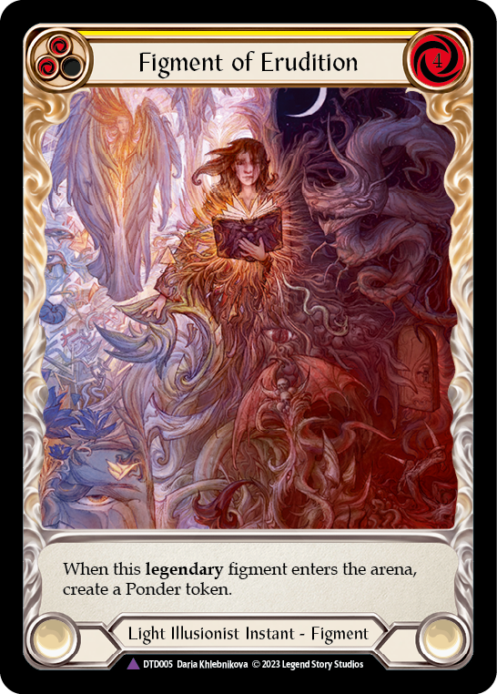 Figment of Erudition // Suraya, Archangel of Erudition (Marvel) [DTD005] (Dusk Till Dawn)  Cold Foil | Webway Games