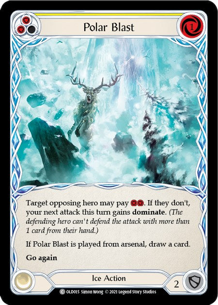 Polar Blast (Yellow) [OLD015] (Tales of Aria Oldhim Blitz Deck)  1st Edition Normal | Webway Games