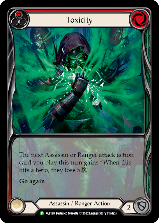Toxicity (Red) [FAB128] (Promo)  Rainbow Foil | Webway Games
