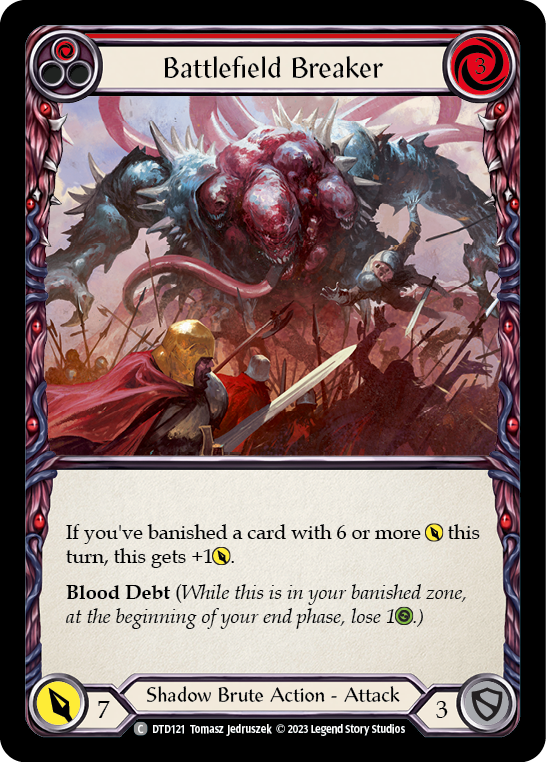 Battlefield Breaker (Red) [DTD121] (Dusk Till Dawn)  Rainbow Foil | Webway Games