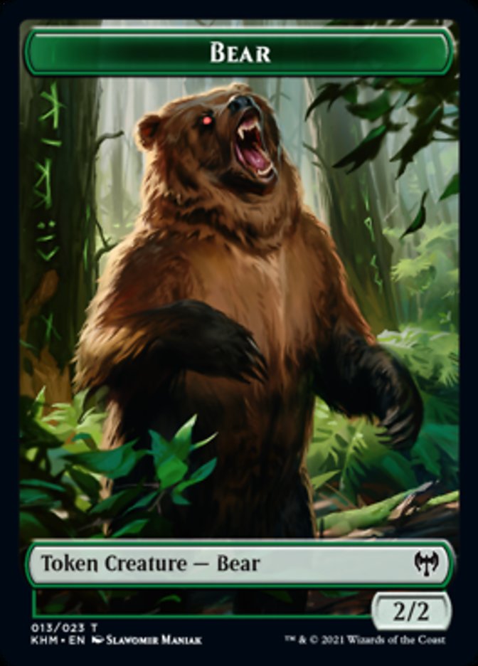 Bear Token [Kaldheim Tokens] | Webway Games