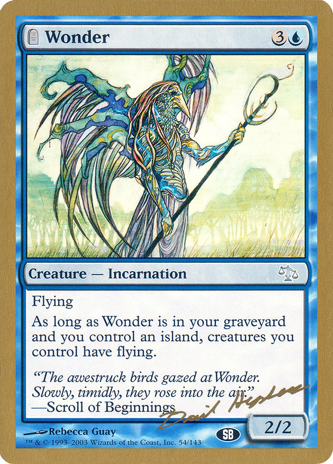 Wonder (Dave Humpherys) (SB) [World Championship Decks 2003] | Webway Games