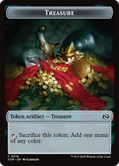 Spirit // Treasure Double-Sided Token [Tarkir: Dragonstorm Commander Tokens] | Webway Games