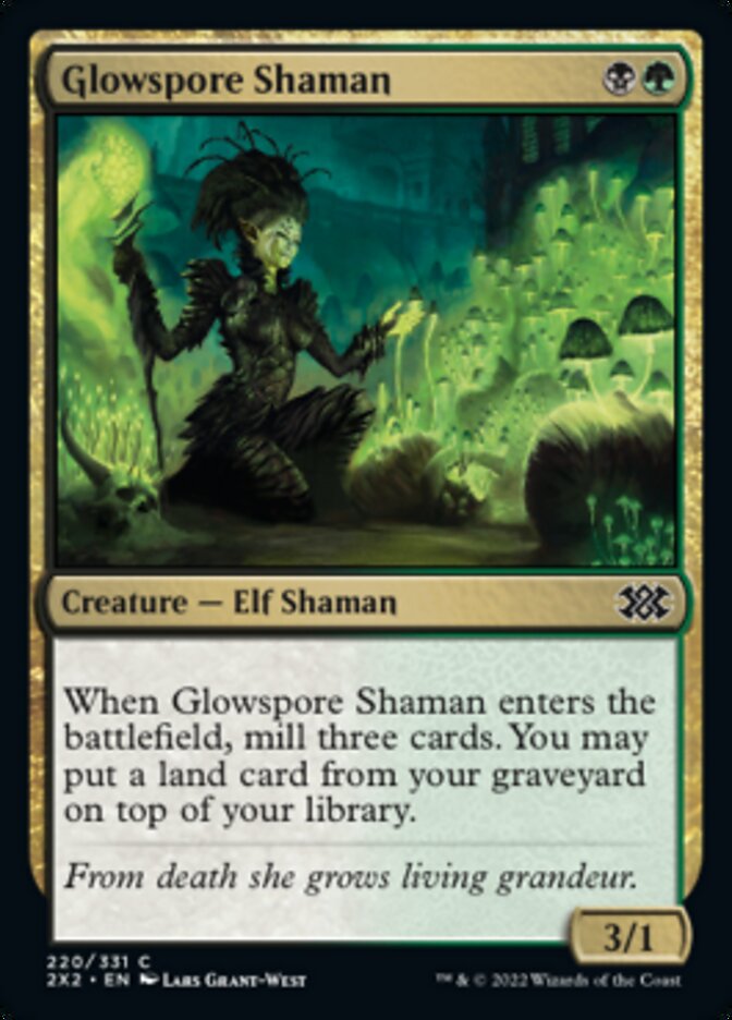 Glowspore Shaman [Double Masters 2022] | Webway Games