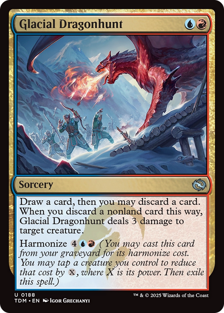 Glacial Dragonhunt [Tarkir: Dragonstorm] | Webway Games