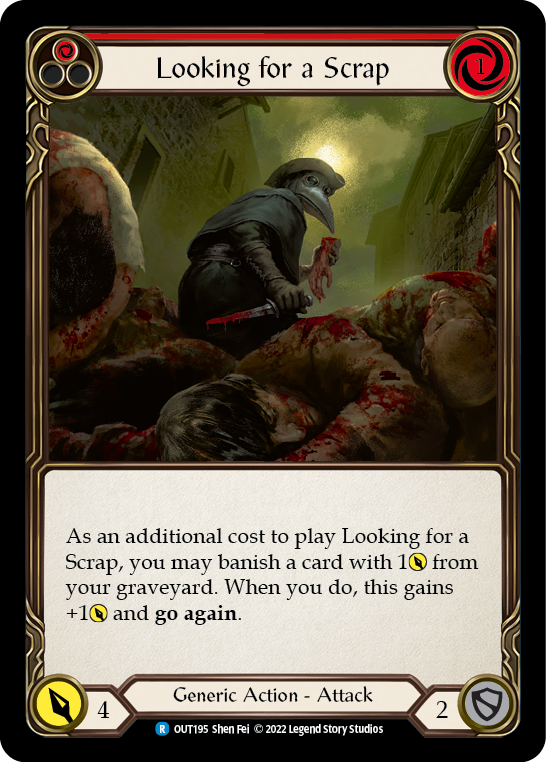 Looking for a Scrap (Red) [OUT195] (Outsiders)  Rainbow Foil | Webway Games