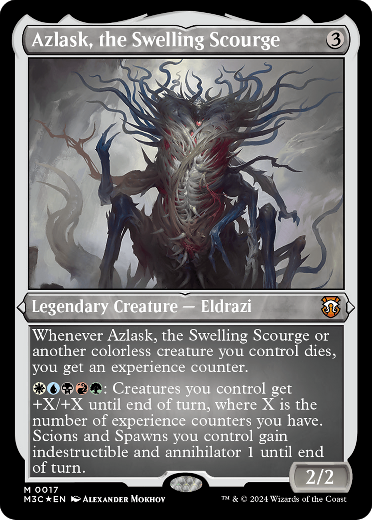 Azlask, the Swelling Scourge (Foil Etched) [Modern Horizons 3 Commander] | Webway Games