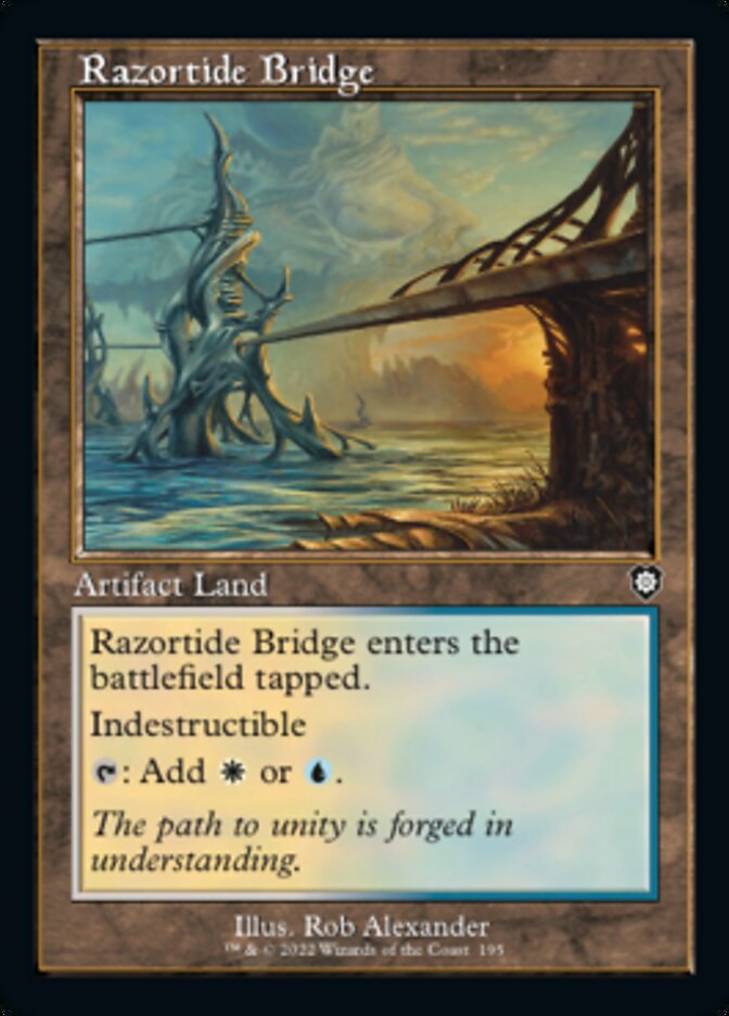 Razortide Bridge (Retro) [The Brothers' War Commander] | Webway Games