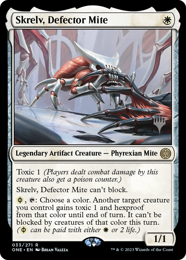 Skrelv, Defector Mite (Promo Pack) [Phyrexia: All Will Be One Promos] | Webway Games