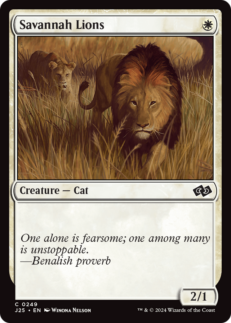 Savannah Lions [Foundations Jumpstart] | Webway Games