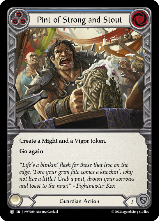 Pint of Strong and Stout [HVY089] (Heavy Hitters)  Rainbow Foil | Webway Games