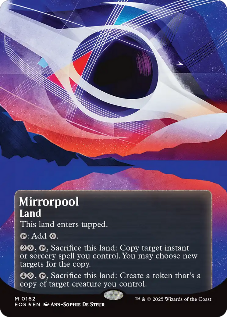 Mirrorpool (0162) (Borderless) (Galaxy Foil) [Edge of Eternities: Stellar Sights] | Webway Games