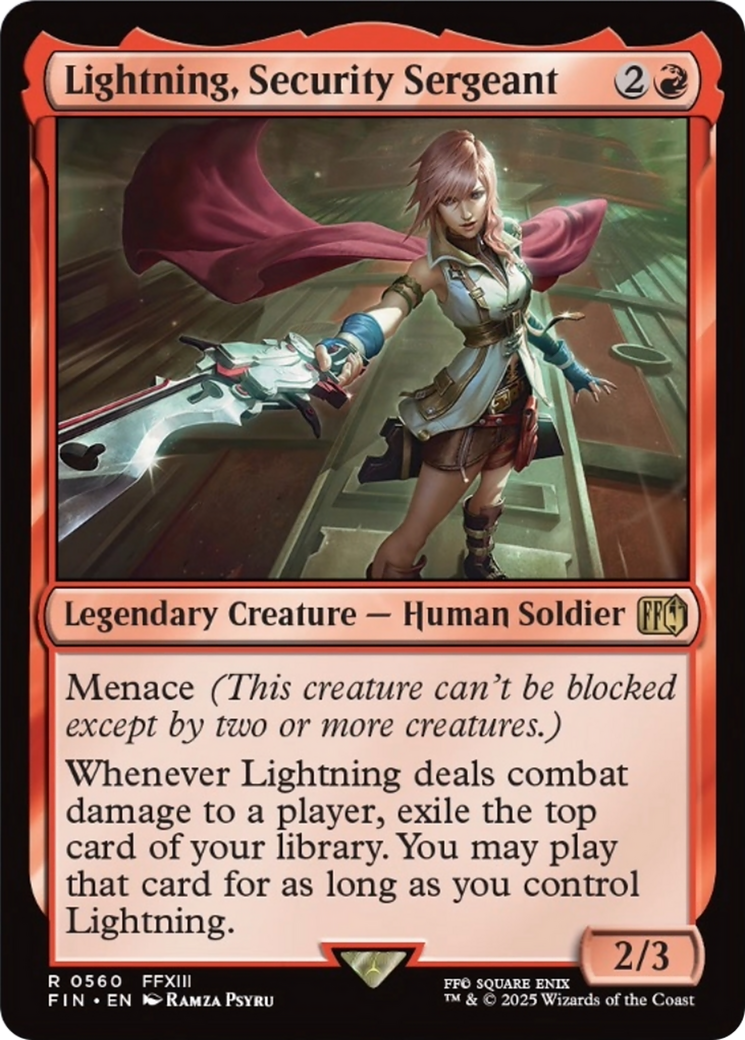 Lightning, Security Sergeant [FINAL FANTASY] | Webway Games
