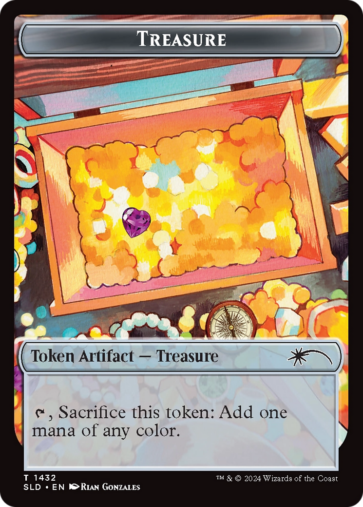 Treasure Token (1432) (Rainbow Foil) [Secret Lair Drop Series] | Webway Games