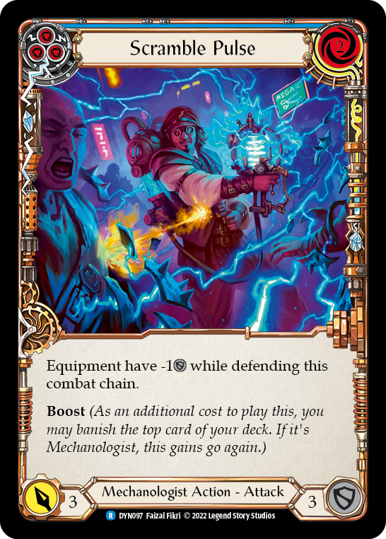 Scramble Pulse (Blue) [DYN097] (Dynasty)  Rainbow Foil | Webway Games