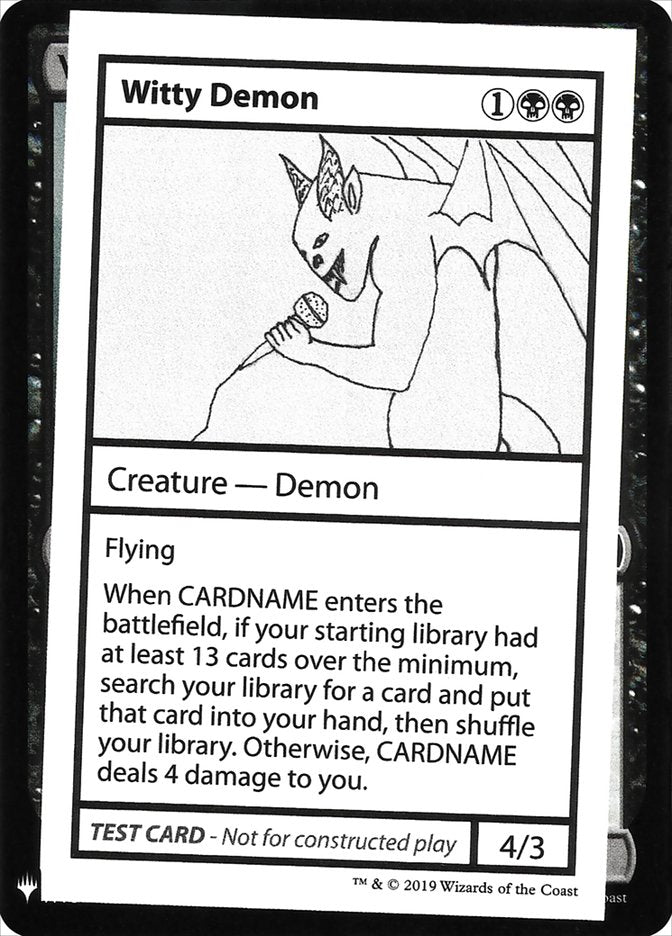 Witty Demon [Mystery Booster Playtest Cards] | Webway Games