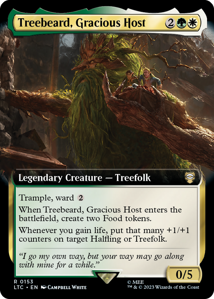 Treebeard, Gracious Host (Extended Art) [The Lord of the Rings: Tales of Middle-Earth Commander] | Webway Games