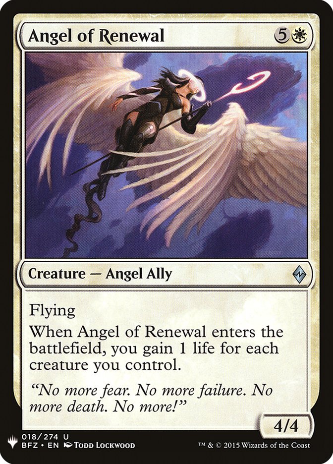 Angel of Renewal [Mystery Booster] | Webway Games