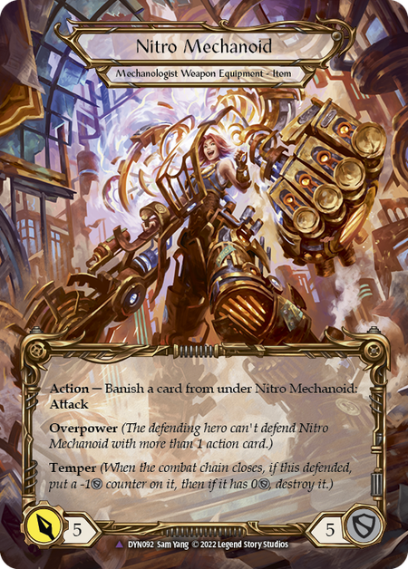 Construct Nitro Mechanoid // Nitro Mechanoid (Marvel) [DYN092] (Dynasty)  Cold Foil | Webway Games