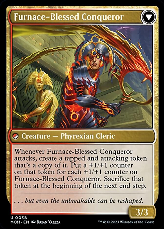 Sun-Blessed Guardian // Furnace-Blessed Conqueror [March of the Machine] | Webway Games