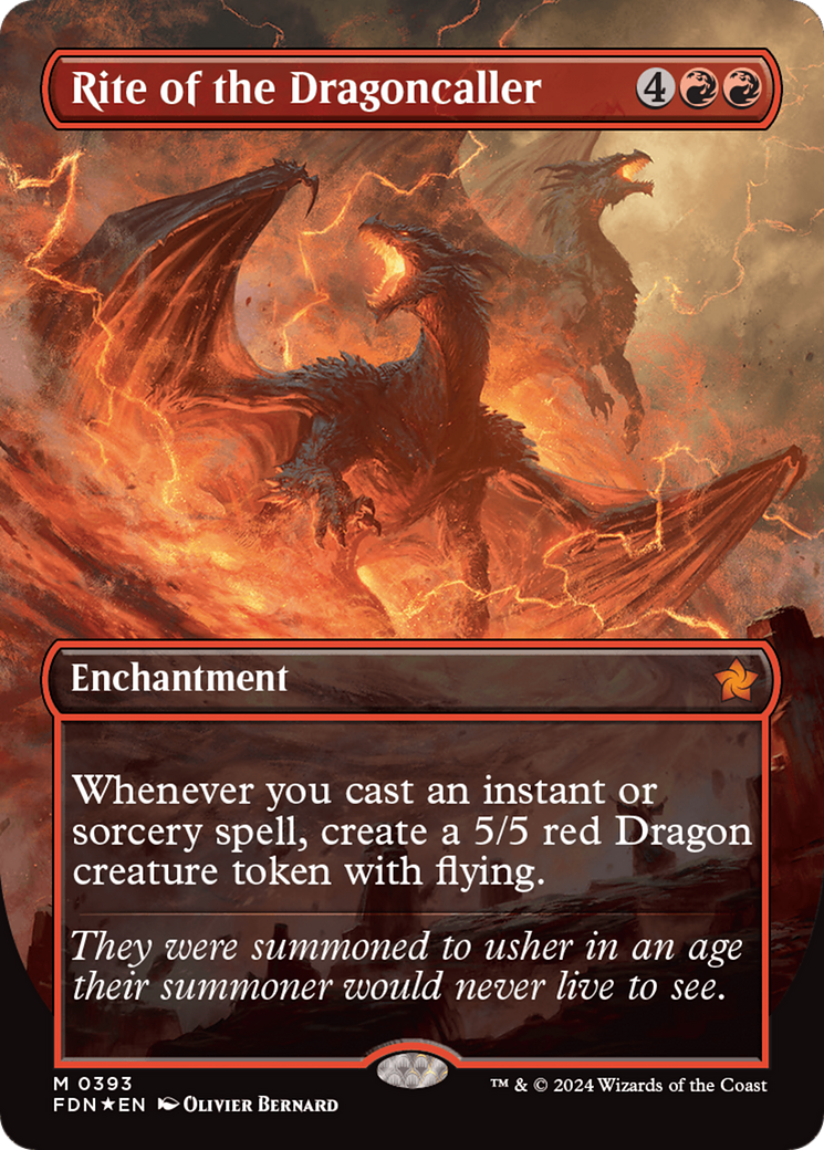 Rite of the Dragoncaller (Mana Foil) [Foundations] | Webway Games