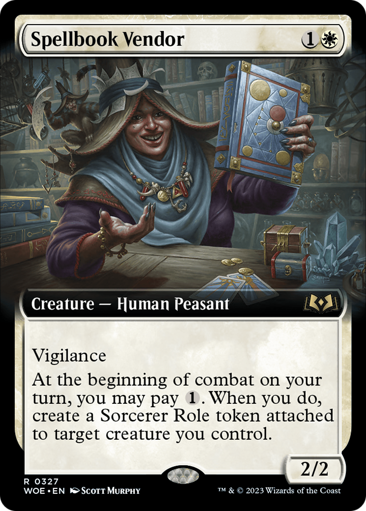 Spellbook Vendor (Extended Art) [Wilds of Eldraine] | Webway Games