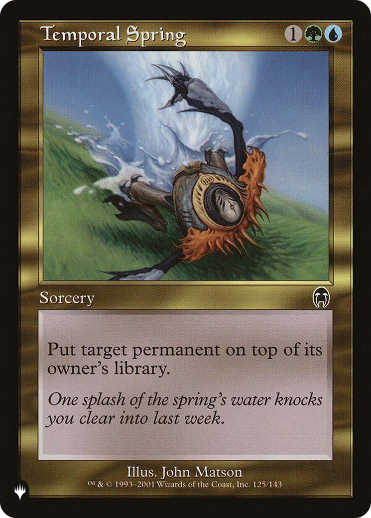 Temporal Spring [The List] | Webway Games