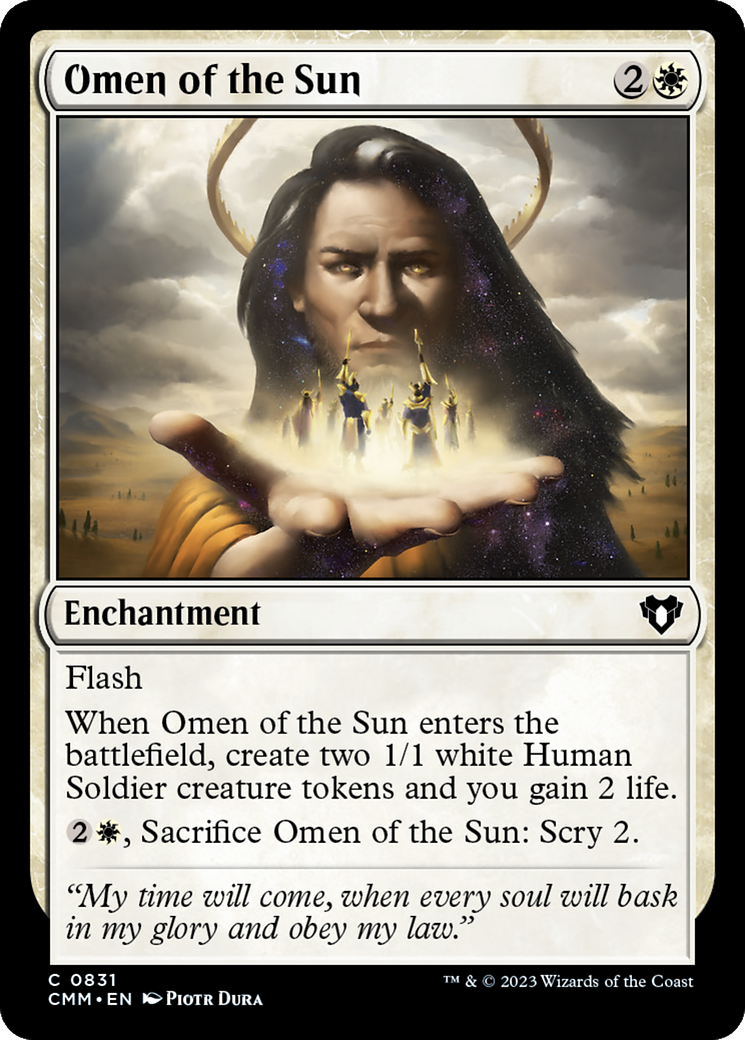 Omen of the Sun [Commander Masters] | Webway Games