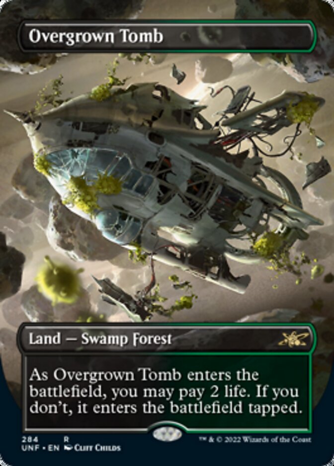 Overgrown Tomb (Borderless) [Unfinity] | Webway Games