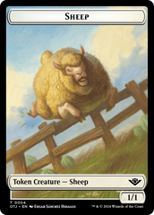 Sheep // Plot Double-Sided Token [Outlaws of Thunder Junction Tokens] | Webway Games