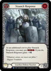Staunch Response (Blue) [U-WTR053] (Welcome to Rathe Unlimited)  Unlimited Rainbow Foil | Webway Games