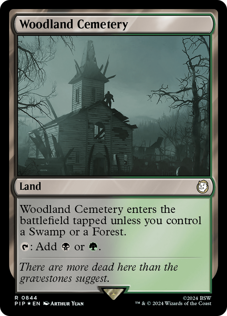 Woodland Cemetery (Surge Foil) [Fallout] | Webway Games