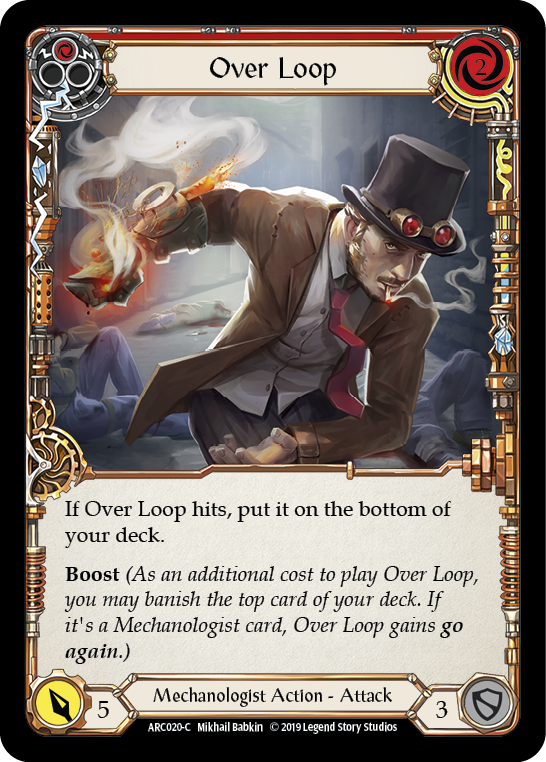 Over Loop (Red) [ARC020-C] (Arcane Rising)  1st Edition Normal | Webway Games
