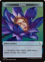 Dragon // Lotus Double-Sided Token [Reality Fracture Tokens] | Webway Games