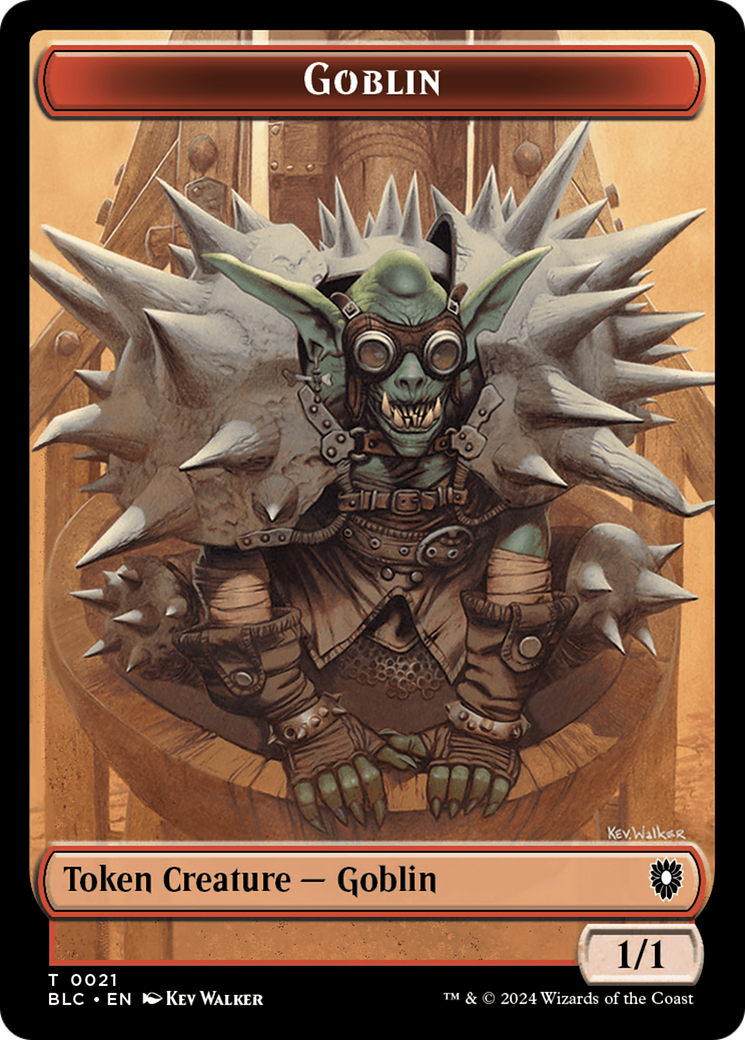 Illusion // Goblin Double-Sided Token [Bloomburrow Commander Tokens] | Webway Games