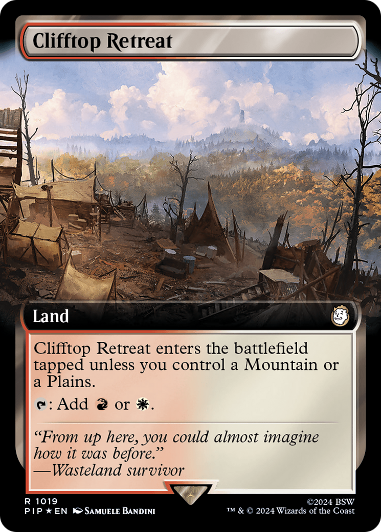 Clifftop Retreat (Extended Art) (Surge Foil) [Fallout] | Webway Games