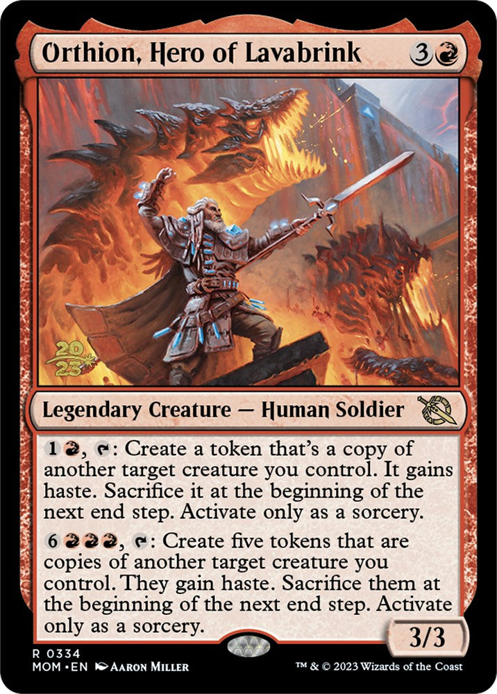 Orthion, Hero of Lavabrink [March of the Machine Prerelease Promos] | Webway Games