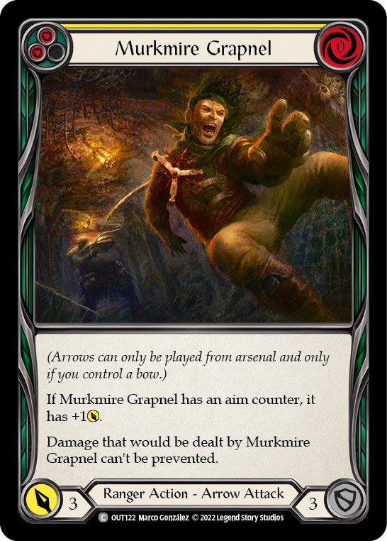 Murkmire Grapnel (Yellow) [OUT122] (Outsiders)  Rainbow Foil | Webway Games