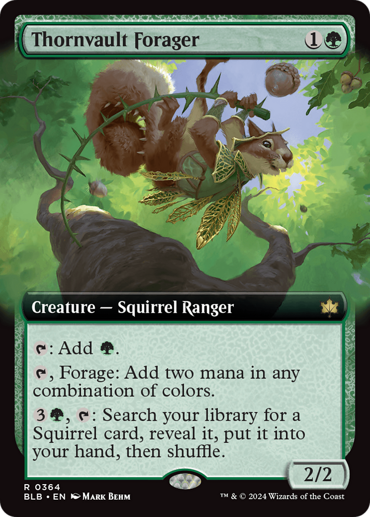Thornvault Forager (Extended Art) [Bloomburrow] | Webway Games