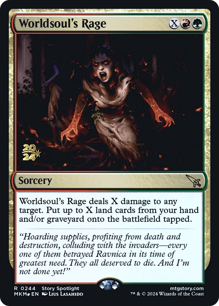 Worldsoul's Rage [Murders at Karlov Manor Prerelease Promos] | Webway Games