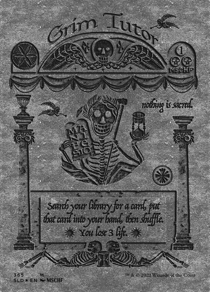 Grim Tutor (Borderless) (Foil Etched) [Secret Lair Drop Series] | Webway Games